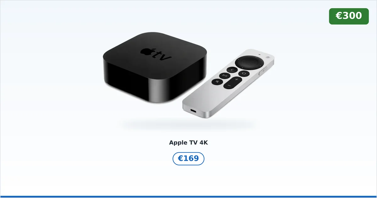 Apple TV 4K med prislapp i et premium strømmeoppsett under €300